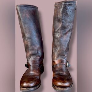 Vintage FRYE Tall Harness Boots – W 8